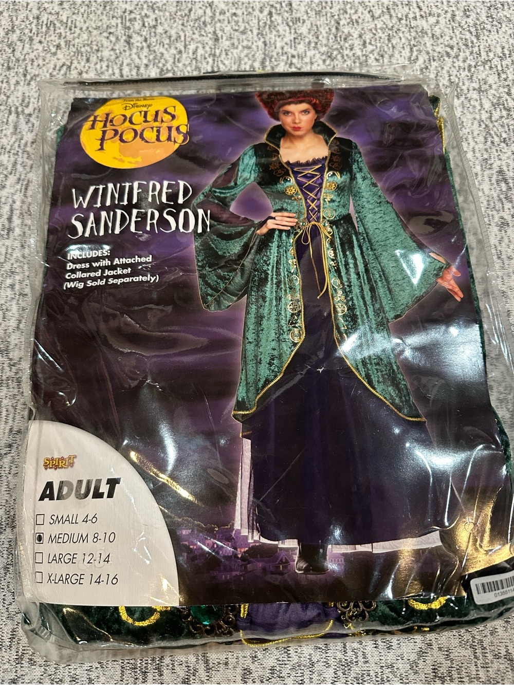 Disney Hocus Pocus Winifred Sanderson Adult Costume, Spirit of Halloween Sz M 8